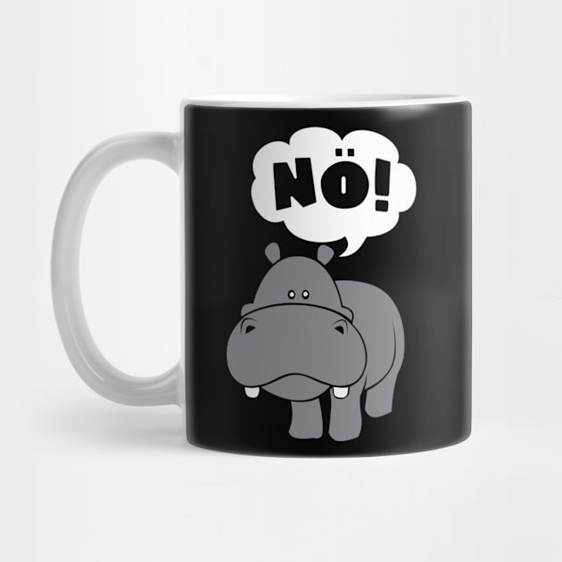 Hippo Insults No Bad Mood Hippopotamus by Shirtjaeger